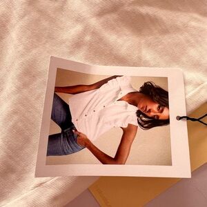 Nation LTD White Ruffle Sleeve Top